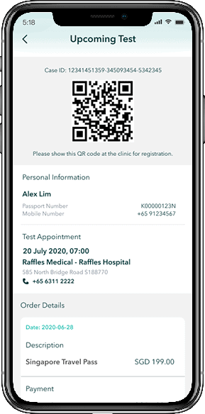 raffles connect covid 19 swab test raffles medical group