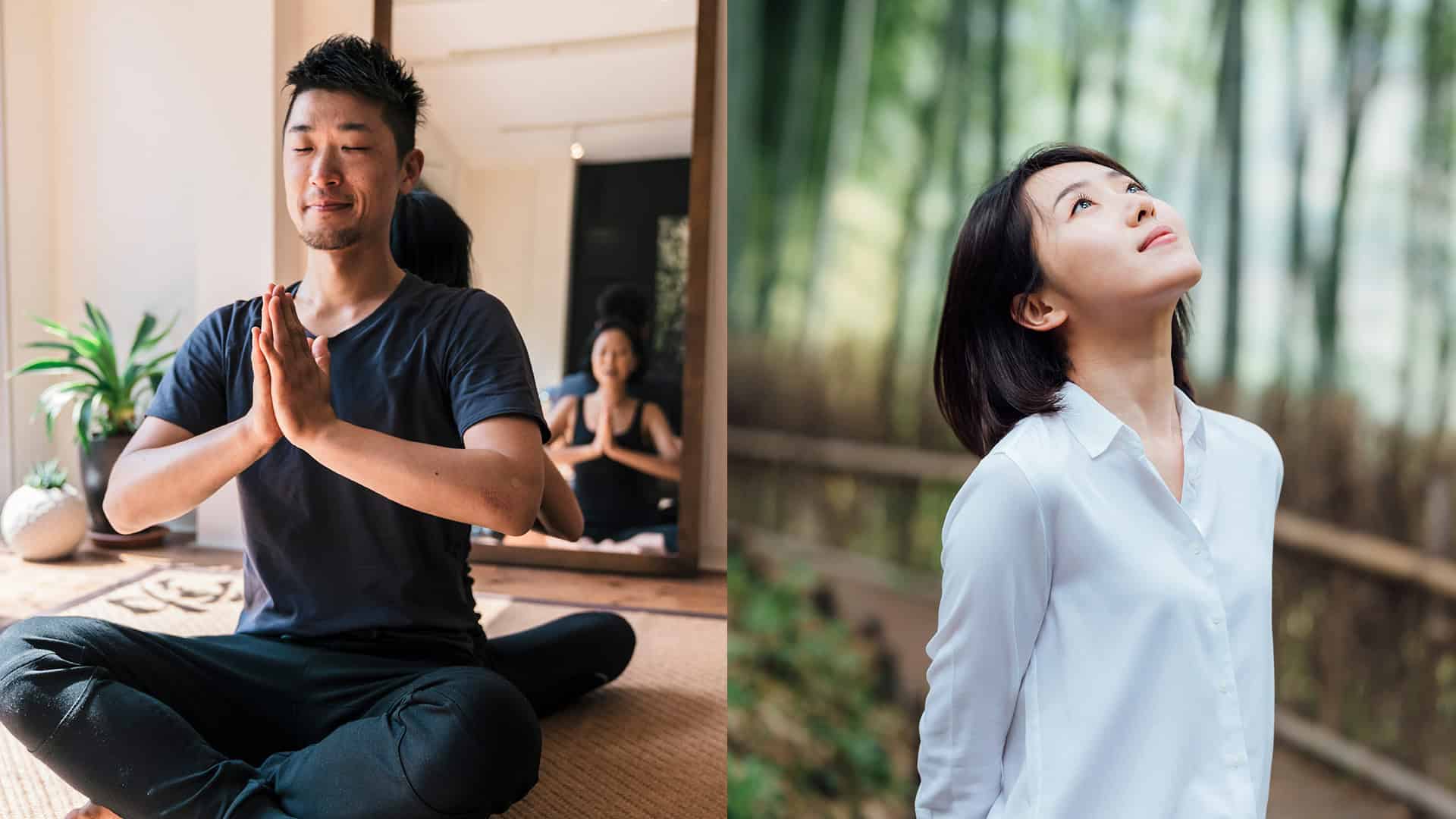 Practise mindful movement and Mindful breathing